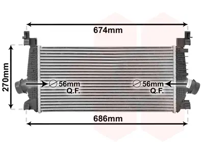 VAN WEZEL 37004548 - Ladeluftkühler Neuheit