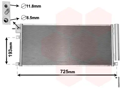 Geprüft VAN WEZEL 37005634 - Kondensator, Klimaanlage - *** IR PLUS ***
