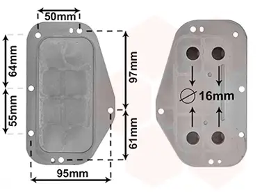 VAN WEZEL 37013702 - Ölkühler, Motoröl - *** IR PLUS *** Top-Seller