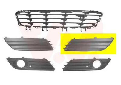 Saisonangebot VAN WEZEL 3745591 - Lüftungsgitter, Stoßfänger - ** Equipart **