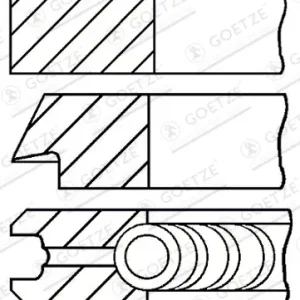 GOETZE ENGINE 08-107900-00 - Kolbenringsatz Abverkauf