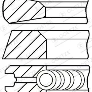 GOETZE ENGINE 08-142500-00 - Kolbenringsatz Nur Für Kurze Zeit