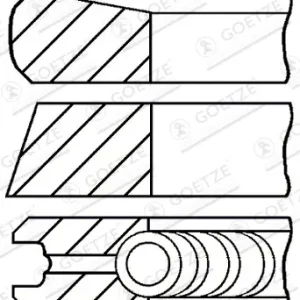 Versand Am Gleichen Tag GOETZE ENGINE 08-422400-00 - Kolbenringsatz