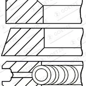 GOETZE ENGINE 08-433206-00 - Kolbenringsatz Neu Im Sortiment