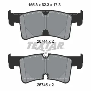 Angebot TEXTAR 2674401 - Bremsbelagsatz, Scheibenbremse - Q+