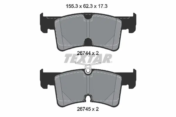 Angebot TEXTAR 2674401 - Bremsbelagsatz, Scheibenbremse - Q+