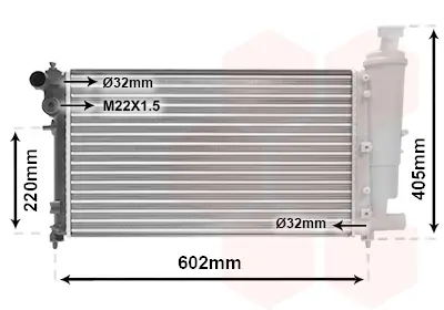 Markenprodukt VAN WEZEL 09002118 - Kühler, Motorkühlung - *** IR PLUS ***