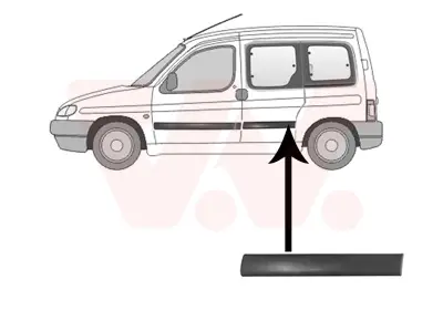VAN WEZEL 0903425 - Zier-/Schutzleiste, Tür Expressversand
