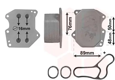 Bestseller VAN WEZEL 40003400 - Ölkühler, Motoröl - *** IR PLUS ***