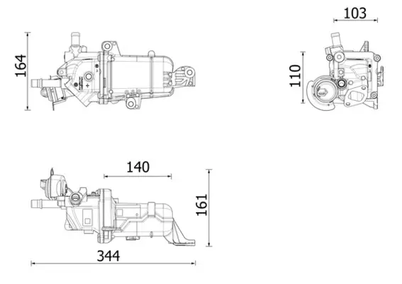 MAHLE CE 49 000P - Kühler, Abgasrückführung Günstig