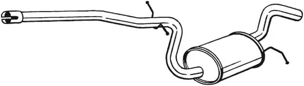 Jetzt Kaufen BOSAL 285-459 - Mittelschalldämpfer
