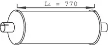 DINEX 28447 - Mittelschalldämpfer Direktkauf