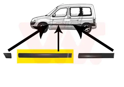 VAN WEZEL 4051423 - Zier-/Schutzleiste, Tür Ausverkauf