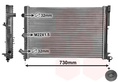 VAN WEZEL 43002165 - Kühler, Motorkühlung - *** IR PLUS *** Preiswert