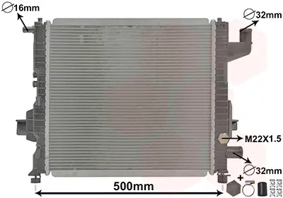 Direkt Vom Hersteller VAN WEZEL 43002262 - Kühler, Motorkühlung - *** IR PLUS ***