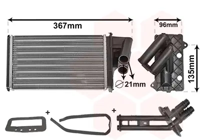 Begrenztes Angebot VAN WEZEL 43006203 - Wärmetauscher, Innenraumheizung - *** IR PLUS ***