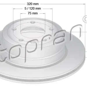 Garantierte Lieferung TOPRAN 502 874 - Bremsscheibe