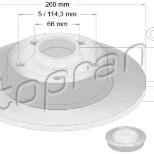 TOPRAN 701 161 - Bremsscheibe Letzte Chance