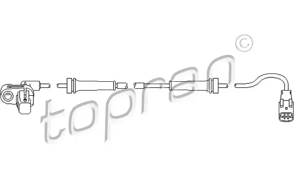 TOPRAN 722 800 - Sensor, Raddrehzahl Markenprodukt