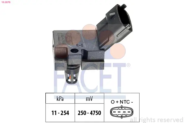 FACET 10.3078 - Luftdrucksensor, Höhenanpassung Neu