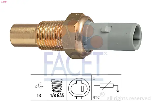 FACET 7.3184 - Sensor, Kühlmitteltemperatur Ausverkauf
