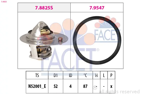 FACET 7.8825 - Thermostat, Kühlmittel Knallerangebot