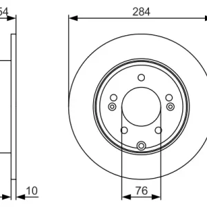 Neu BOSCH 0 986 479 A45 - Bremsscheibe