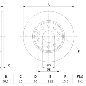 BOSCH 0 986 479 F23 - Bremsscheibe Neu Im Sortiment