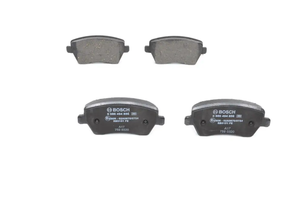 Expressversand BOSCH 0 986 494 856 - Bremsbelagsatz, Scheibenbremse