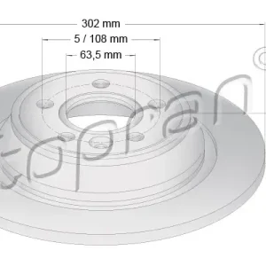 Heißes Angebot TOPRAN 303 969 - Bremsscheibe