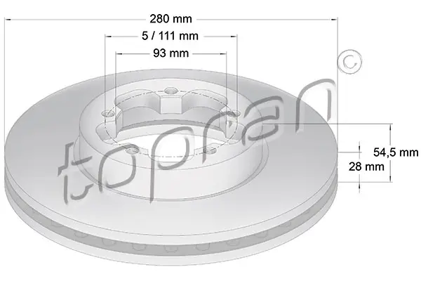 TOPRAN 303 972 - Bremsscheibe Heißes Angebot