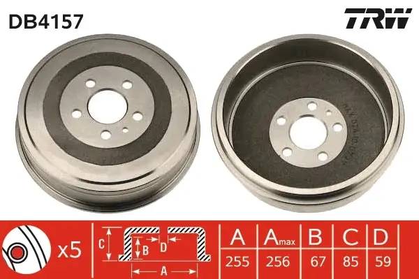 TRW DB4157 - Bremstrommel Nur Für Kurze Zeit