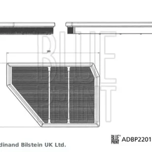 Versand Am Gleichen Tag BLUE PRINT ADBP220167 - Luftfilter