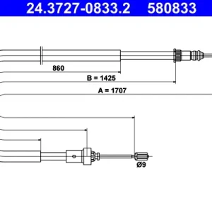 Saisonangebot ATE 24.3727-0833.2 - Seilzug, Feststellbremse