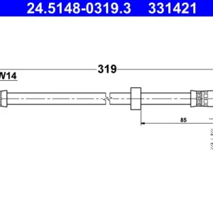 ATE 24.5148-0319.3 - Bremsschlauch Neue Kollektion