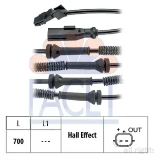 Zertifiziert FACET 21.0146 - Sensor, Raddrehzahl