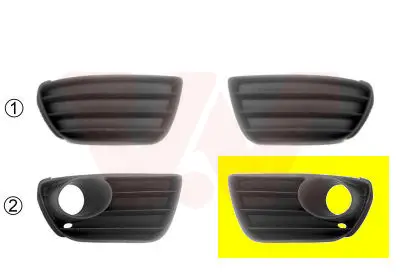 VAN WEZEL 1622593 - Lüftungsgitter, Stoßfänger - ** Equipart ** Aktuell