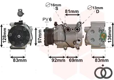 VAN WEZEL 1800K171 - Kompressor, Klimaanlage - *** IR PLUS *** Billig