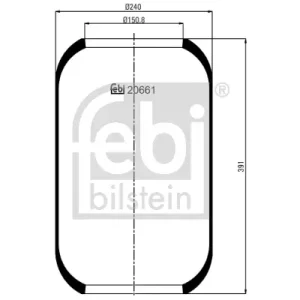 Letzte Chance FEBI BILSTEIN 20661 - Federbalg, Luftfederung