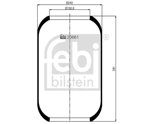 Letzte Chance FEBI BILSTEIN 20661 - Federbalg, Luftfederung