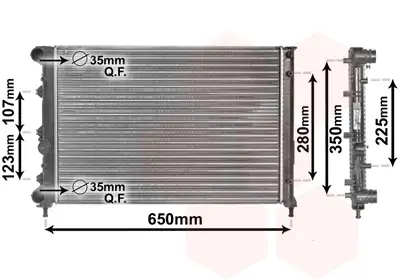 Saisonangebot VAN WEZEL 01002078 - Kühler, Motorkühlung