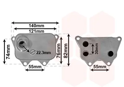 Neue Ware VAN WEZEL 03013704 - Ölkühler, Motoröl - *** IR PLUS ***