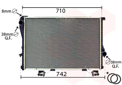VAN WEZEL 06002233 - Kühler, Motorkühlung - *** IR PLUS *** Echt