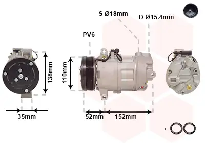 Top-Preis VAN WEZEL 0600K545 - Kompressor, Klimaanlage - *** IR PLUS ***