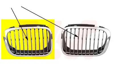Direkt Vom Hersteller VAN WEZEL 0646516 - Kühlergitter - ** Equipart **