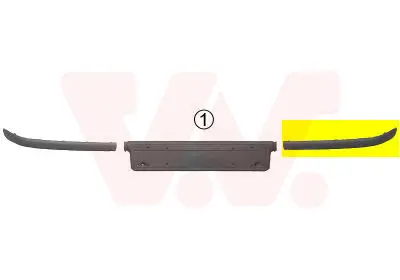 VAN WEZEL 0646583 - Zier-/Schutzleiste, Stoßfänger - ** Equipart ** Finale Aktion