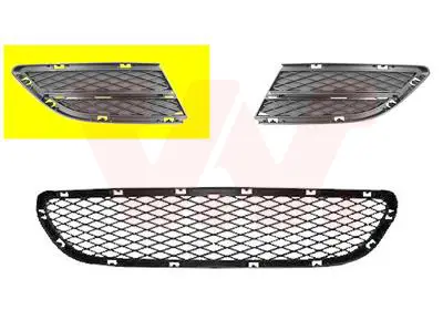 Knallerangebot VAN WEZEL 0667592 - Lüftungsgitter, Stoßfänger - ** Equipart **