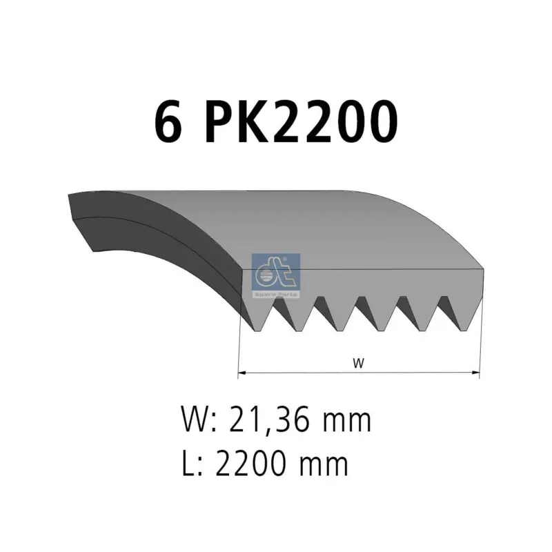 Sichere Zahlung DT Spare Parts 3.34345 - Keilrippenriemen