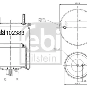 FEBI BILSTEIN 102383 - Federbalg, Luftfederung Meistverkauft