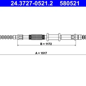 Neue Ware ATE 24.3727-0521.2 - Seilzug, Feststellbremse